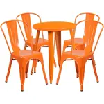 Flash Furniture CH-51080TH-4-18CAFE-OR-GG Chair & Table Set, Outdoor