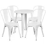 Flash Furniture CH-51080TH-4-18CAFE-WH-GG Chair & Table Set, Outdoor