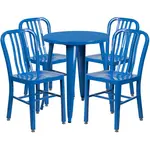 Flash Furniture CH-51080TH-4-18VRT-BL-GG Chair & Table Set, Outdoor