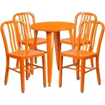 Flash Furniture CH-51080TH-4-18VRT-OR-GG Chair & Table Set, Outdoor