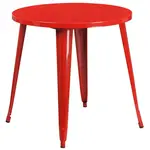 Flash Furniture CH-51090-29-RED-GG Table, Indoor, Dining Height