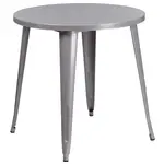 Flash Furniture CH-51090-29-SIL-GG Table, Indoor, Dining Height