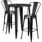 Flash Furniture CH-51090BH-2-30CAFE-BQ-GG Chair & Table Set, Outdoor