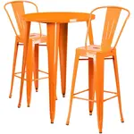 Flash Furniture CH-51090BH-2-30CAFE-OR-GG Chair & Table Set, Outdoor