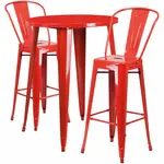 Flash Furniture CH-51090BH-2-30CAFE-RED-GG Chair & Table Set, Outdoor