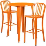 Flash Furniture CH-51090BH-2-30VRT-OR-GG Chair & Table Set, Outdoor