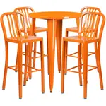 Flash Furniture CH-51090BH-4-30VRT-OR-GG Chair & Table Set, Outdoor
