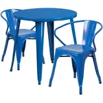 Flash Furniture CH-51090TH-2-18ARM-BL-GG Chair & Table Set, Outdoor