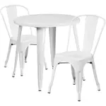 Flash Furniture CH-51090TH-2-18CAFE-WH-GG Chair & Table Set, Outdoor
