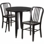 Flash Furniture CH-51090TH-2-18VRT-BQ-GG Chair & Table Set, Outdoor