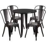 Flash Furniture CH-51090TH-4-18CAFE-BQ-GG Chair & Table Set, Outdoor