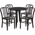 Flash Furniture CH-51090TH-4-18VRT-BQ-GG Chair & Table Set, Outdoor