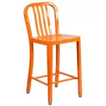 Flash Furniture CH-61200-24-OR-GG Bar Stool, Outdoor