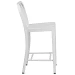 Flash Furniture CH-61200-24-WH-GG Bar Stool, Outdoor