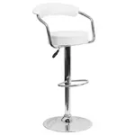 Flash Furniture CH-TC3-1060-WH-GG Bar Stool, Swivel, Indoor