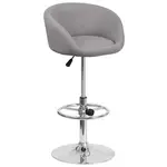 Flash Furniture CH-TC3-1066L-GYFAB-GG Bar Stool, Swivel, Indoor