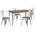 Flash Furniture CH-WD-TBCH-13-GG Chair & Table Set, Indoor