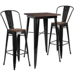 Flash Furniture CH-WD-TBCH-16-GG Chair & Table Set, Indoor