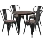 Flash Furniture CH-WD-TBCH-18-GG Chair & Table Set, Indoor