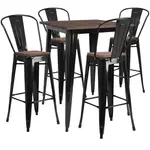 Flash Furniture CH-WD-TBCH-19-GG Chair & Table Set, Indoor