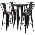 Flash Furniture CH-WD-TBCH-25-GG Chair & Table Set, Indoor