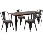 Flash Furniture CH-WD-TBCH-27-GG Chair & Table Set, Indoor