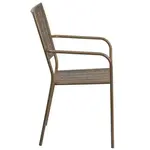 Flash Furniture CO-2-GD-GG Chair, Armchair, Stacking, Outdoor