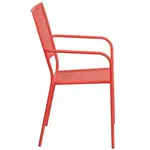 Flash Furniture CO-2-RED-GG Chair, Armchair, Stacking, Outdoor