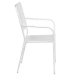 Flash Furniture CO-2-WH-GG Chair, Armchair, Stacking, Outdoor