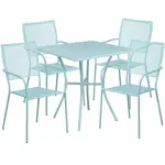 Flash Furniture CO-28SQ-02CHR4-SKY-GG Chair & Table Set, Outdoor