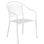 Flash Furniture CO-3-WH-GG Chair, Armchair, Stacking, Outdoor