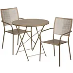 Flash Furniture CO-30RDF-02CHR2-GD-GG Chair & Table Set, Outdoor