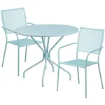 Flash Furniture CO-35RD-02CHR2-SKY-GG Chair & Table Set, Outdoor