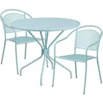 Flash Furniture CO-35RD-03CHR2-SKY-GG Chair & Table Set, Outdoor