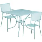 Flash Furniture CO-35SQ-02CHR2-SKY-GG Chair & Table Set, Outdoor