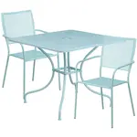 Flash Furniture CO-35SQ-02CHR2-SKY-GG Chair & Table Set, Outdoor