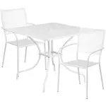 Flash Furniture CO-35SQ-02CHR2-WH-GG Chair & Table Set, Outdoor