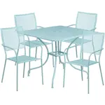 Flash Furniture CO-35SQ-02CHR4-SKY-GG Chair & Table Set, Outdoor