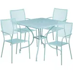 Flash Furniture CO-35SQ-02CHR4-SKY-GG Chair & Table Set, Outdoor