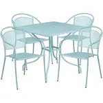 Flash Furniture CO-35SQ-03CHR4-SKY-GG Chair & Table Set, Outdoor