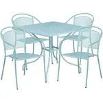Flash Furniture CO-35SQ-03CHR4-SKY-GG Chair & Table Set, Outdoor