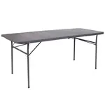 Flash Furniture DAD-LF-183Z-DG-GG Folding Table, Rectangle