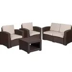 Flash Furniture DAD-SF-112T-CBN-GG Sofa Seating, Outdoor