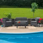 Flash Furniture DAD-SF-112T-DKGY-GG Sofa Seating, Outdoor