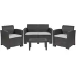 Flash Furniture DAD-SF-112T-DKGY-GG Sofa Seating, Outdoor