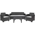 Flash Furniture DAD-SF-113T-DKGY-GG Sofa Seating, Outdoor
