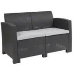 Flash Furniture DAD-SF2-2-DKGY-GG Sofa Seating, Outdoor