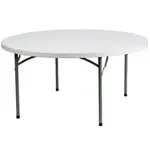 Flash Furniture DAD-YCZ-152R-GW-GG Folding Table, Round