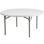 Flash Furniture DAD-YCZ-152R-GW-GG Folding Table, Round