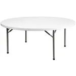 Flash Furniture DAD-YCZ-180R-GW-GG Folding Table, Round
